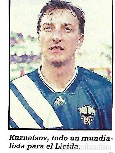 Coleccionismo deportivo: UE.LLEIDA: Recorte de KUZNETSOV - Foto 1