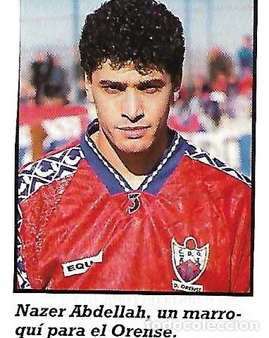 Sammelleidenschaft Sport: CD.ORENSE: Recorte de NAZER ABDELLAH