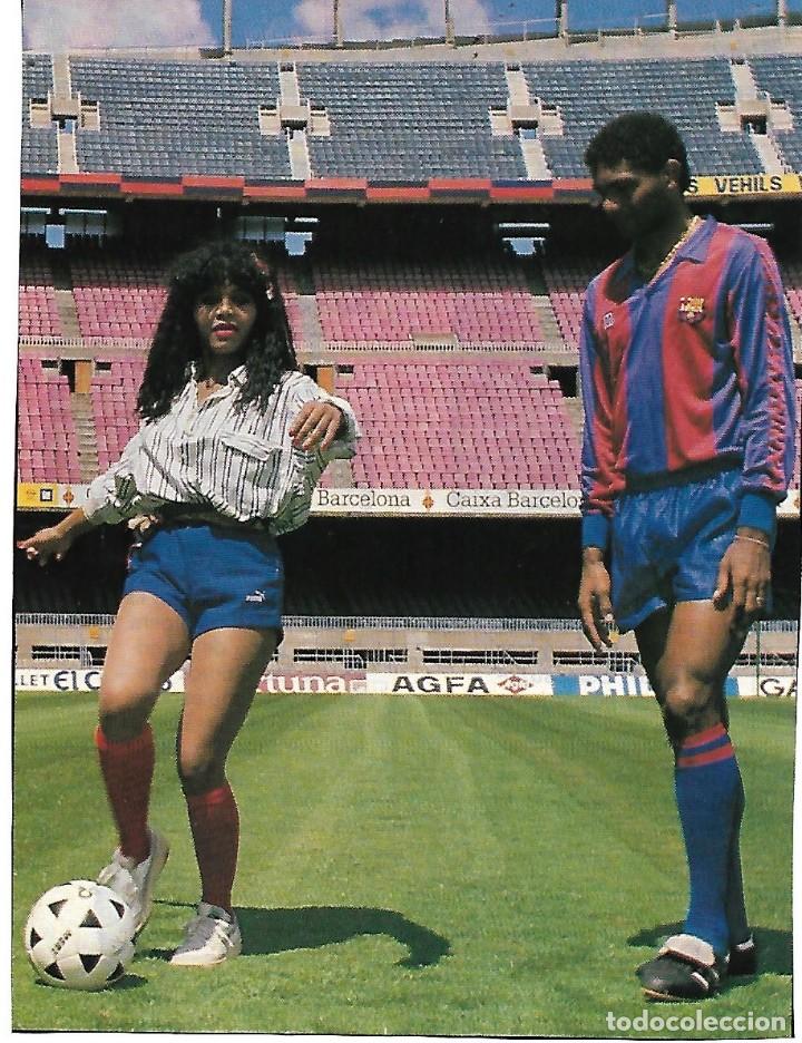 Sammelleidenschaft Sport: BAR&Ccedil;A: Recorte de ALOISIO con su compatriota, la vedette brasile&ntilde;a Regina Dos Santos