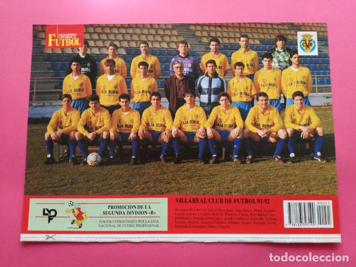Sammelleidenschaft Sport: MINI POSTER VILLARREAL CF 91/92 PLANTILLA FUTBOL LIGA TEMPORADA 1991/1992 LAMINA