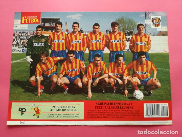 Sammelleidenschaft Sport: MINI POSTER AGRUPACIO ESPORTIVA I CULTURAL MANLLEU 91/92 ALINEACION TEMPORADA 1991/1992 LAMINA
