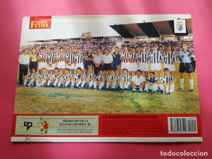 Sammelleidenschaft Sport: MINI POSTER CLUB DEPORTIVO BADAJOZ 92/93 PLANTILLA LIGA TEMPORADA 1992/1993 LAMINA