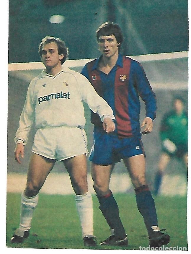Sammelleidenschaft Sport: REAL MADRID Y BAR&Ccedil;A: Recorte de Miguel PARDEZA y MANOLO. 1988