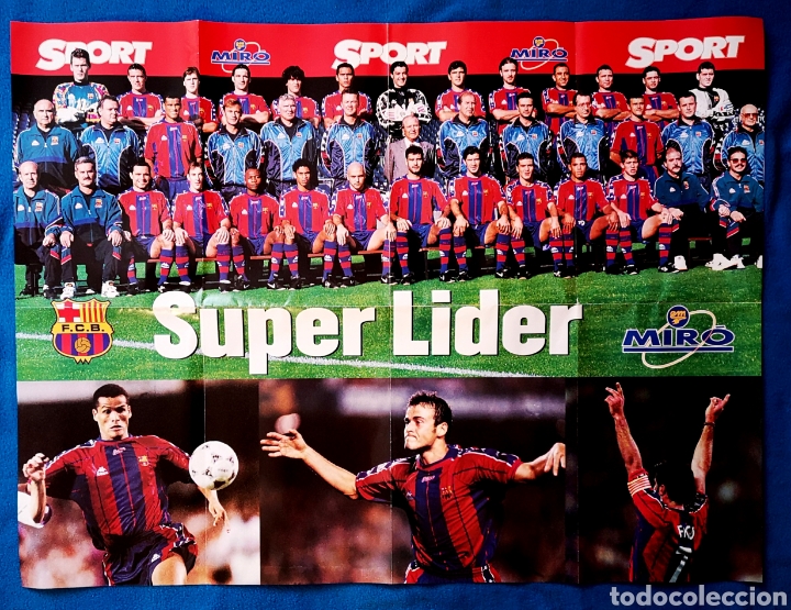 Coleccionismo deportivo: BAR&Ccedil;A - SUPER LIDER - 60 X 80 - Foto 1
