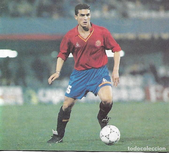 Sammelleidenschaft Sport: SELECCI&Oacute;N ESPA&Ntilde;OLA DE F&Uacute;TBOL: Gran recorte de Guillermo AMOR en acci&oacute;n