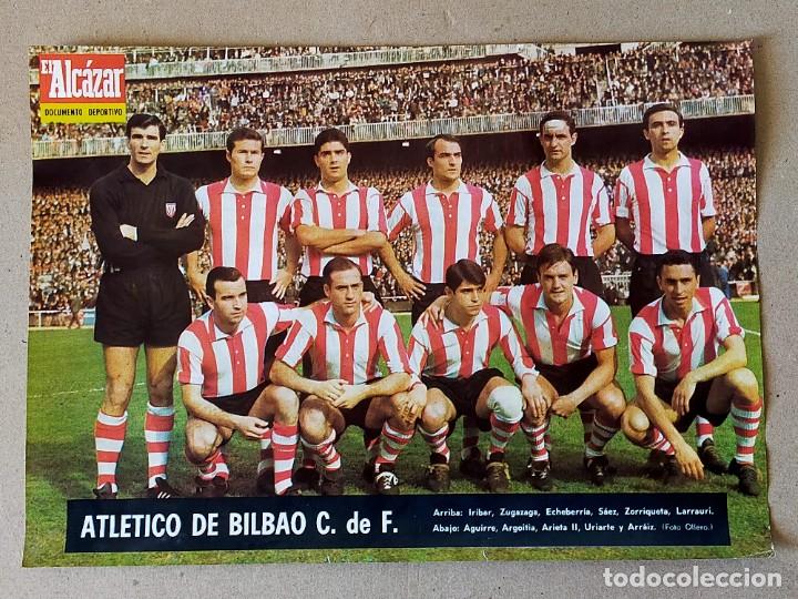 Collectionnisme sportif: POSTER / LAMINA: ATLETICO DE BILBAO C. F. - TEMPORADA 1966-1967 - EL ALCAZAR. 66/67