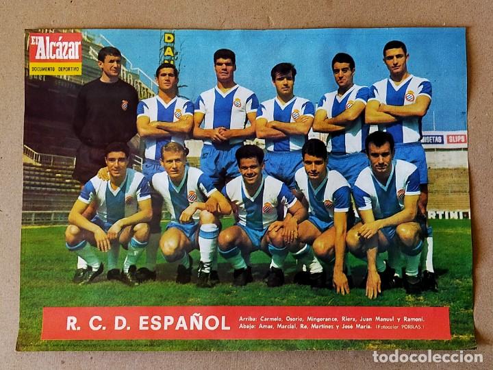 Sammelleidenschaft Sport: POSTER / LAMINA: R. C. D. ESPA&Ntilde;OL - TEMPORADA 1966-1967 - EL ALCAZAR. 66/67
