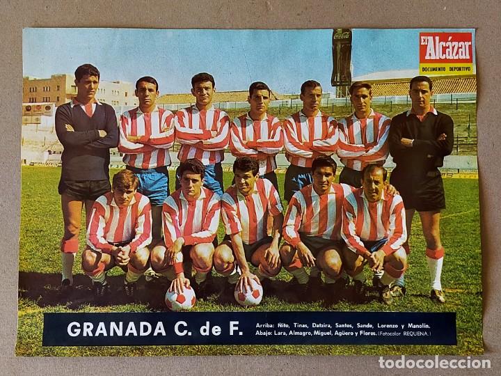 Collectionnisme sportif: POSTER / LAMINA: GRANADA C. F.. - TEMPORADA 1966-1967 - EL ALCAZAR. 66/67
