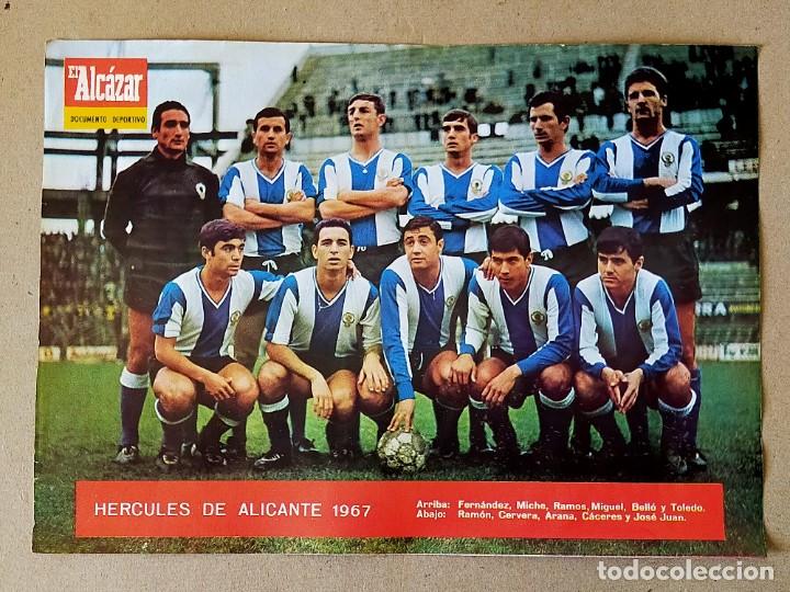 Sammelleidenschaft Sport: POSTER / LAMINA: HERCULES DE ALICANTE - TEMPORADA 1966-1967 - EL ALCAZAR. 66/67