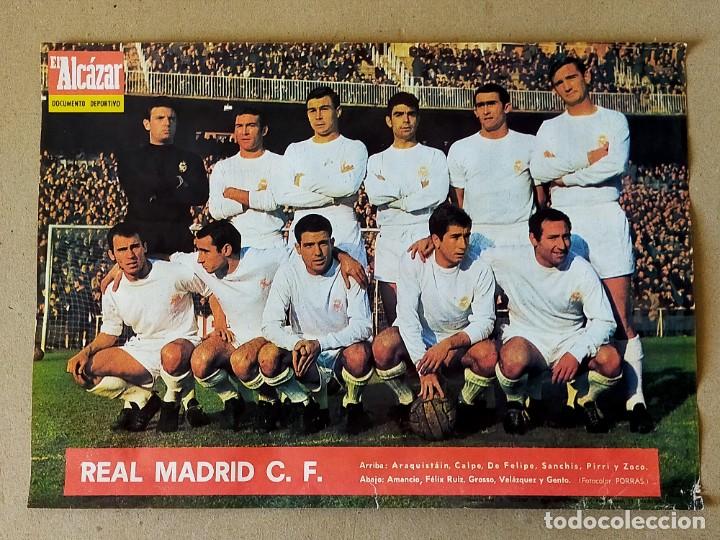 Collectionnisme sportif: POSTER / LAMINA: REAL MADRID C. F. - TEMPORADA 1966-1967 - EL ALCAZAR. 66/67