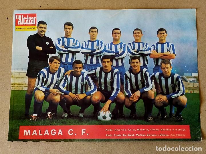 Collectionnisme sportif: POSTER / LAMINA: MALAGA C. F. - TEMPORADA 1966-1967 - EL ALCAZAR. 66/67