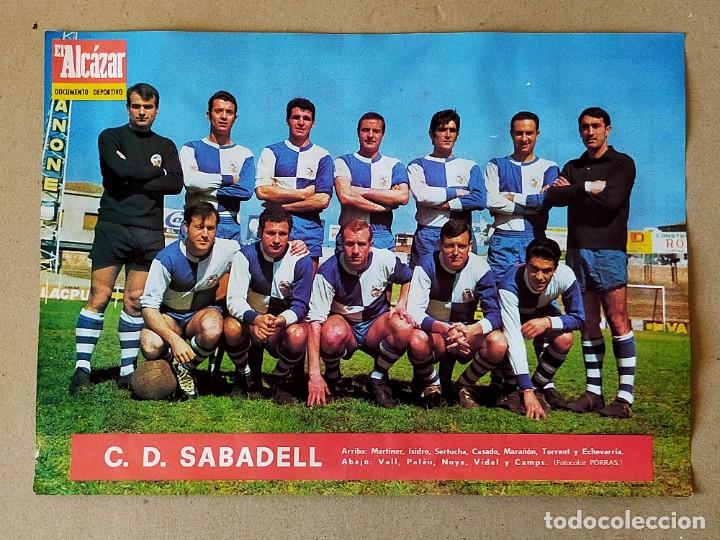 Collectionnisme sportif: POSTER / LAMINA: C. D. SABADELL - TEMPORADA 1966-1967 - EL ALCAZAR. 66/67