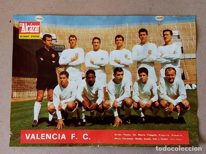 Collectionnisme sportif: POSTER / LAMINA: VALENCIA F. C. - TEMPORADA 1966-1967 - EL ALCAZAR. 66/67