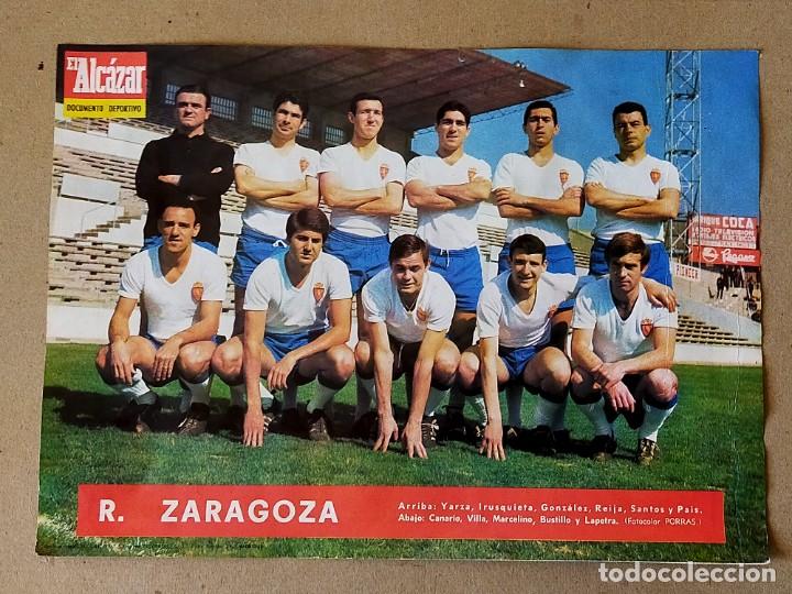 Collectionnisme sportif: POSTER / LAMINA: R. ZARAGOZA - TEMPORADA 1966-1967 - EL ALCAZAR. 66/67