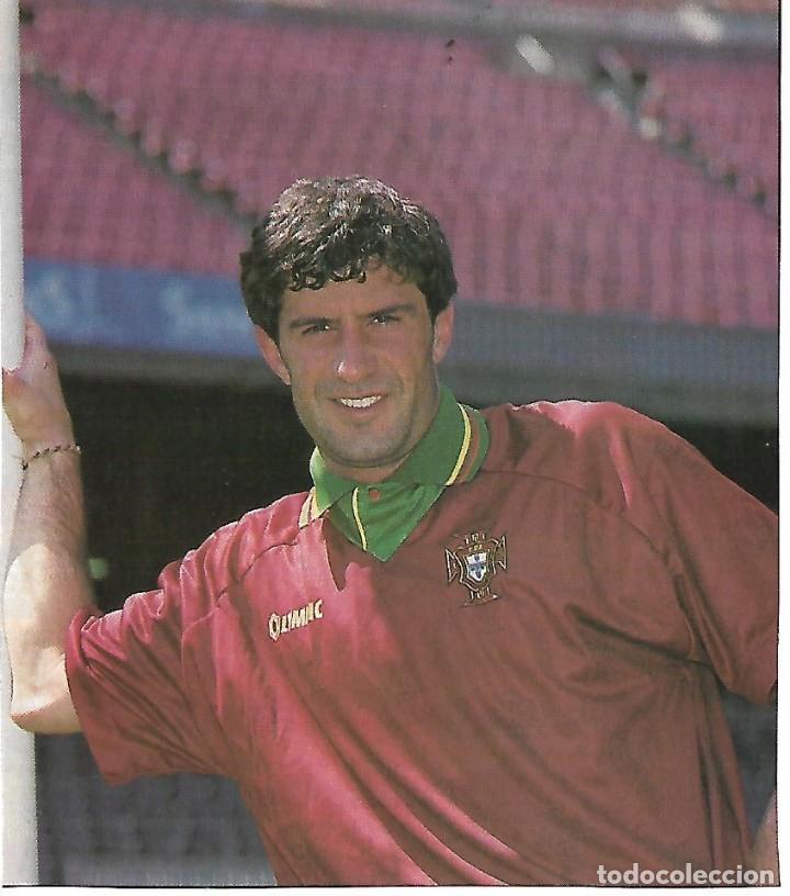 Collectionnisme sportif: SELECCI&Oacute;N DE F&Uacute;TBOL DE PORTUGAL: Gran recorte de Lu&iacute;s FIGO