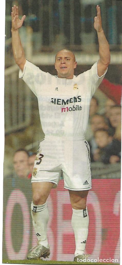 Collectionnisme sportif: REAL MADRID: Gran recorte de ROBERTO CARLOS ( Plastificado )