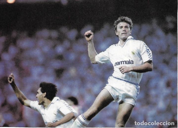 Collectionnisme sportif: REAL MADRID: Gran recorte de Emilio BUTRAGUE&Ntilde;O celebrando un gol