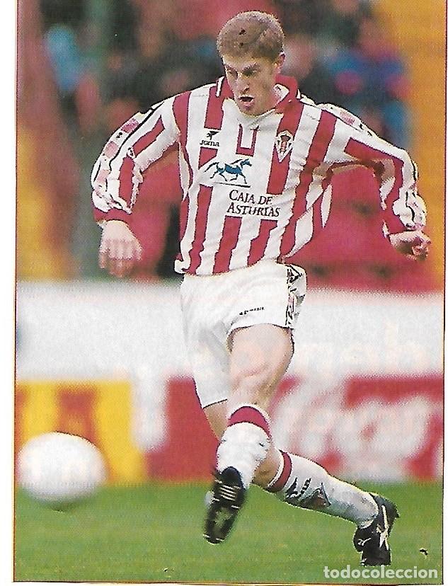 Collectionnisme sportif: REAL SPORTING DE GIJ&Oacute;N: Recorte de SERGIO FERN&Aacute;NDEZ en acci&oacute;n