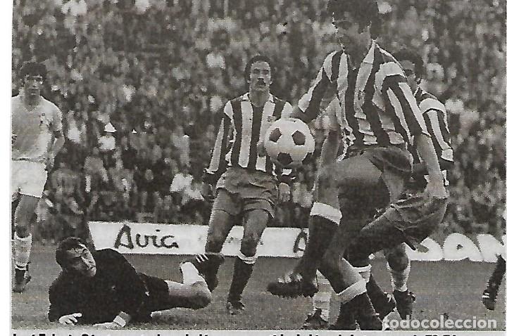 Collectionnisme sportif: ATL&Eacute;TICO DE MADRID: Recorte de Jos&eacute; Eulogio G&Aacute;RATE en acci&oacute;n ( Plastificado )