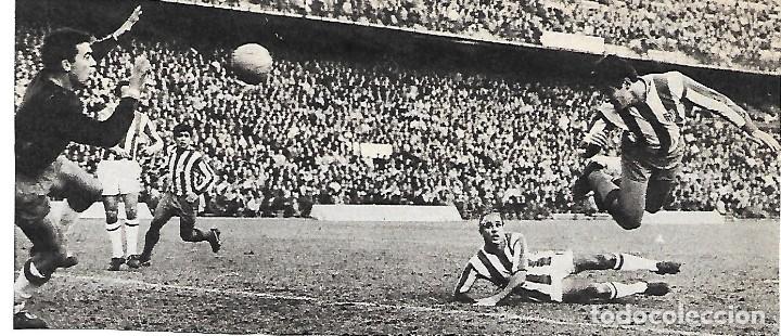 Collectionnisme sportif: ATL&Eacute;TICO DE MADRID: Recorte de Enrique COLLAR rematando de cabeza