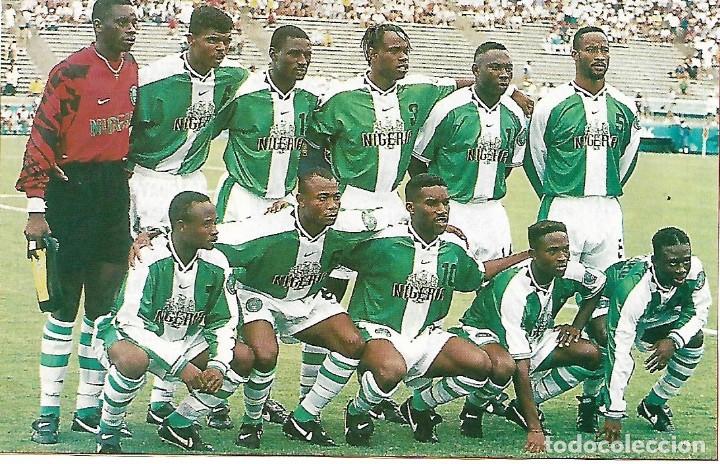 Collectionnisme sportif: SELECCI&Oacute;N DE F&Uacute;TBOL DE NIGERIA: Recorte de los &uacute;ltimos a&ntilde;os 90