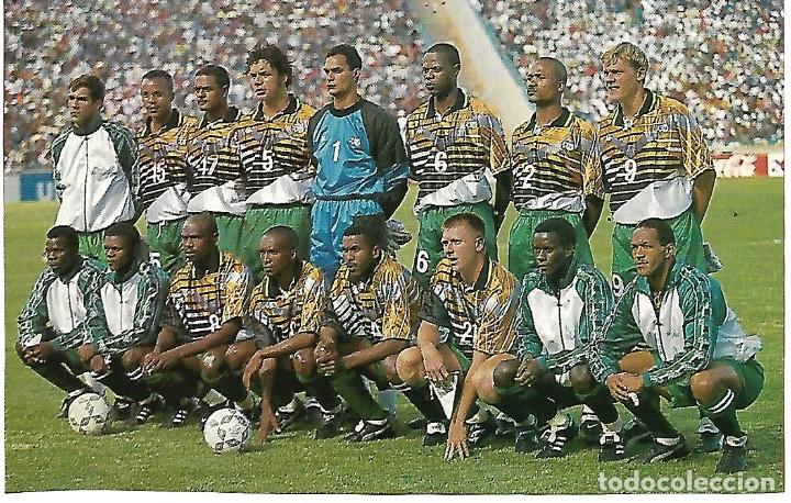 Collectionnisme sportif: SELECCI&Oacute;N DE F&Uacute;TBOL DE SUD&Aacute;FRICA: Recorte de un equipo de finales de los a&ntilde;os 90