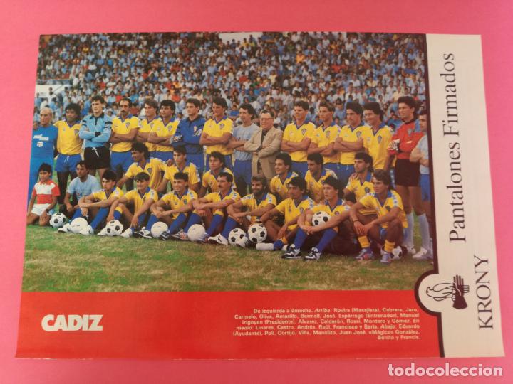 Sammelleidenschaft Sport: MINI POSTER CADIZ CF 87/88 - REVISTA FUTGOL LIGA 1987/1988 PRIMERA DIVISION PLANTILLA -