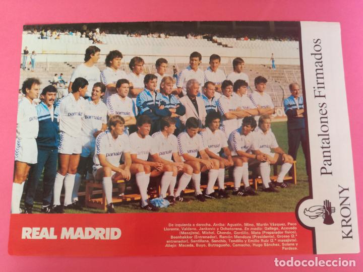 Sammelleidenschaft Sport: MINI POSTER REAL MADRID 87/88 - REVISTA FUTGOL PLANTILLA LIGA 1987/1988