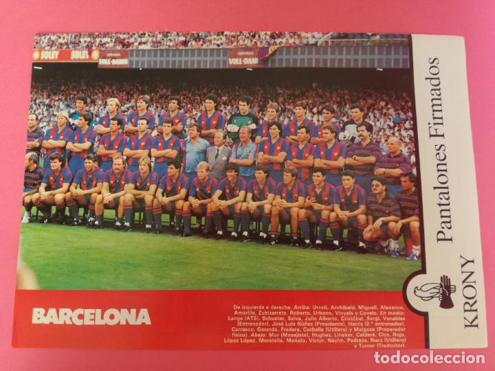 Sammelleidenschaft Sport: MINI POSTER FC BARCELONA 87/88 - REVISTA FUTGOL PLANTILLA LIGA 1987/1988 BAR&Ccedil;A