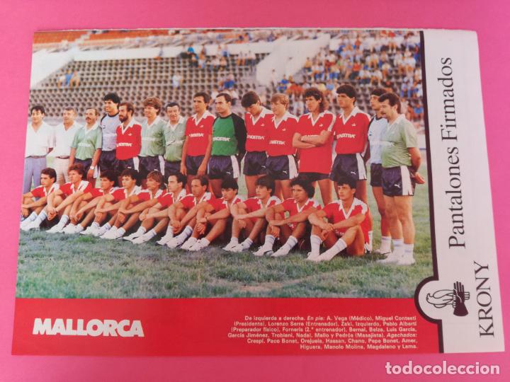 Sammelleidenschaft Sport: MINI POSTER RCD MALLORCA 87/88 - REVISTA FUTGOL PLANTILLA LIGA 1987/1988