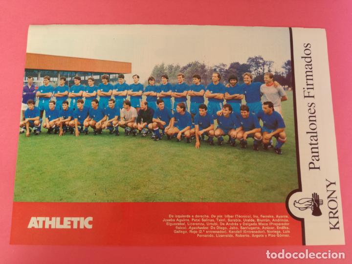 Sammelleidenschaft Sport: MINI POSTER ATHLETIC CLUB BILBAO 87/88 - REVISTA FUTGOL PLANTILLA LIGA 1987/1988