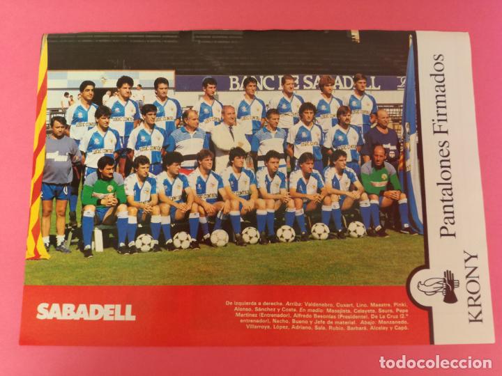 Sammelleidenschaft Sport: MINI POSTER CE SABADELL 87/88 - REVISTA FUTGOL PLANTILLA LIGA 1987/1988
