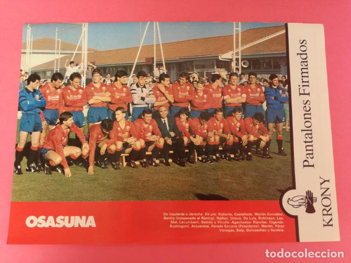 Sammelleidenschaft Sport: MINI POSTER CLUB ATLETICO OSASUNA 87/88 - REVISTA FUTGOL PLANTILLA LIGA 1987/1988 CA