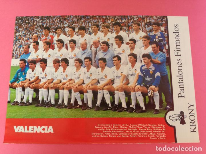 Sammelleidenschaft Sport: MINI POSTER VALENCIA CF 87/88 - REVISTA FUTGOL PLANTILLA LIGA 1987/1988
