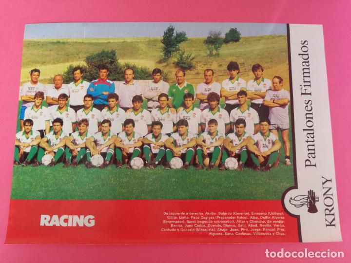 Sammelleidenschaft Sport: MINI POSTER REAL RACING CLUB SANTANDER 87/88 - REVISTA FUTGOL PLANTILLA LIGA 1987/1988