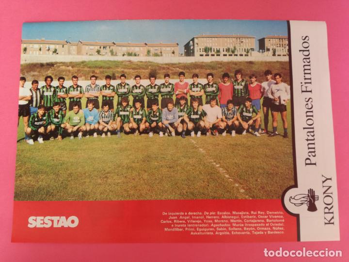 Sammelleidenschaft Sport: MINI POSTER SESTAO 87/88 - REVISTA FUTGOL PLANTILLA LIGA 1987/1988