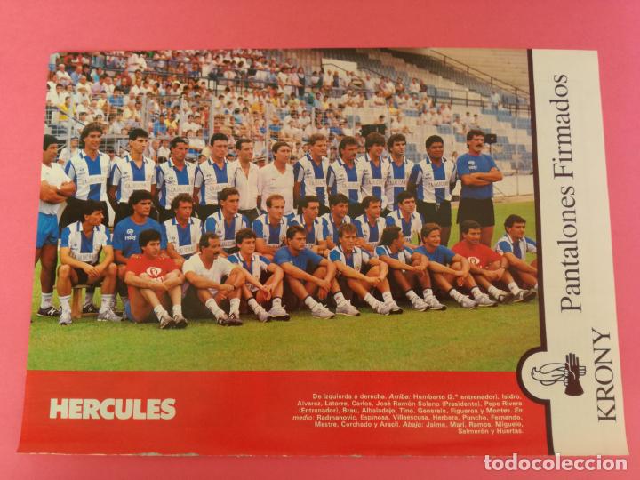 Sammelleidenschaft Sport: MINI POSTER HERCULES CF 87/88 - REVISTA FUTGOL PLANTILLA LIGA 1987/1988