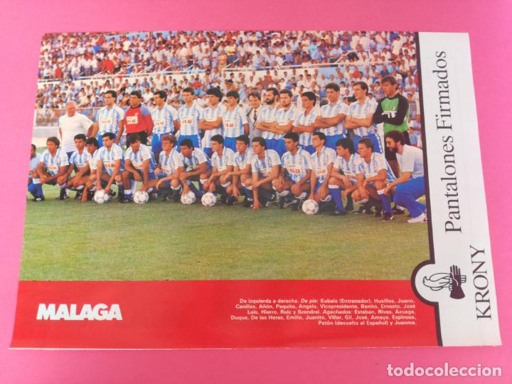 Collectionnisme sportif: MINI POSTER CD MALAGA 87/88 - REVISTA FUTGOL PLANTILLA LIGA 1987/1988