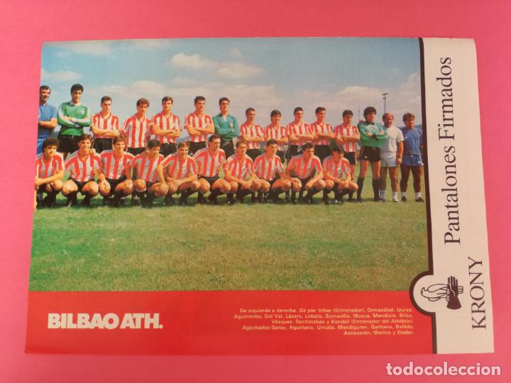 Collectionnisme sportif: MINI POSTER BILBAO ATHLETIC 87/88 - REVISTA FUTGOL PLANTILLA LIGA 1987/1988