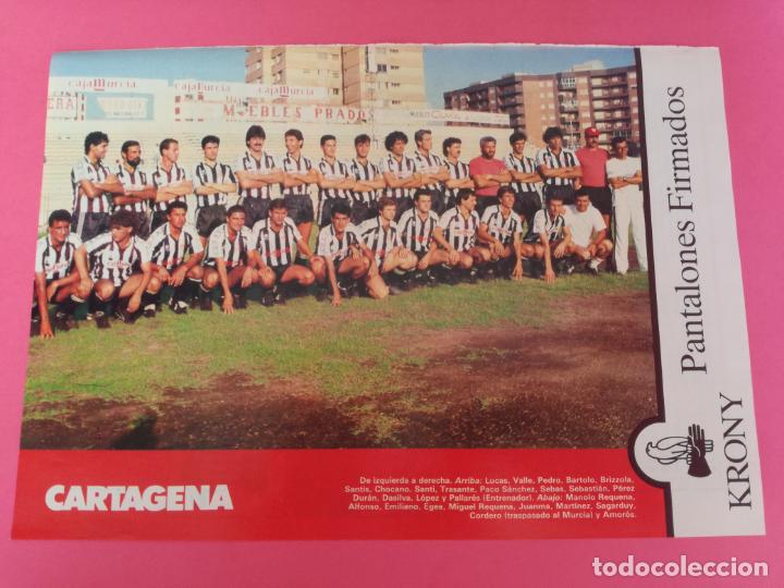Sammelleidenschaft Sport: MINI POSTER CARTAGENA 87/88 - REVISTA FUTGOL PLANTILLA LIGA 1987/1988