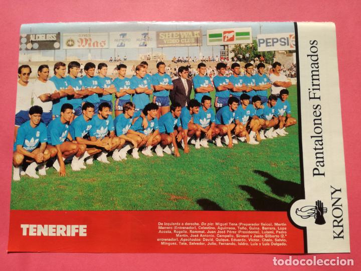 Sammelleidenschaft Sport: MINI POSTER CD TENERIFE 87/88 - REVISTA FUTGOL PLANTILLA LIGA 1987/1988