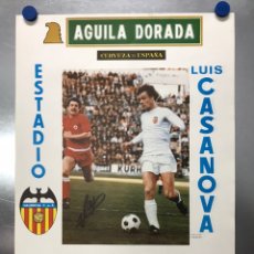 Coleccionismo deportivo: CARTEL DE FUTBOL - LIGA 1ª DIVISION - VALENCIA C.F. - F.C. BARCELONA - AÑO 1977 - REP