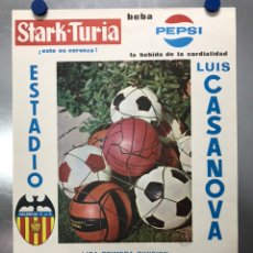 Coleccionismo deportivo: CARTEL DE FUTBOL - LIGA 1ª DIVISION - VALENCIA C.F.-R.C. CELTA VIGO, GRANADA C.F. - AÑO 1969. Lote 206224946