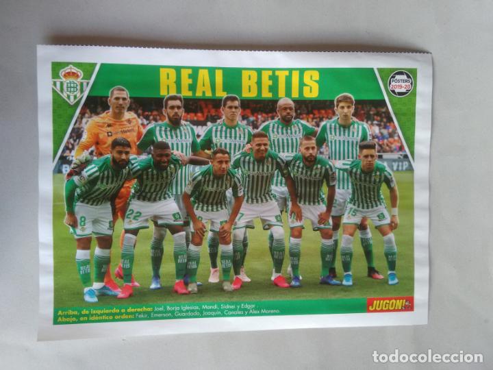 Sammelleidenschaft Sport: EQUIPO REAL BETIS Y CAMARASA ALAV&Eacute;S - DOBLE P&Oacute;STER 1 P&Aacute;G REVISTA JUG&Oacute;N 2019-2020 LIGA F&Uacute;TBOL 19-20