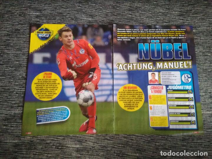 Sammelleidenschaft Sport: NUBEL, SCHALKE 04 Y ALEMANIA - P&Oacute;STER 1 P&Aacute;G REVISTA JUG&Oacute;N + REPORTAJE DATOS MEGA JUG&Oacute;N WORLD