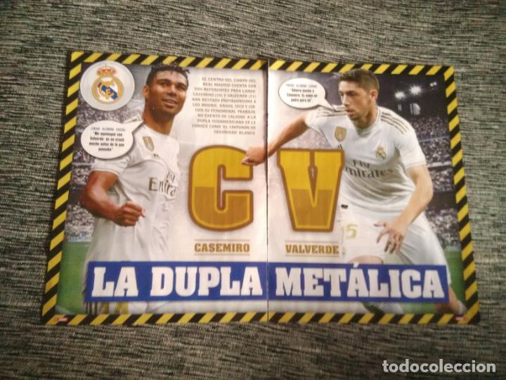 Sammelleidenschaft Sport: CASEMIRO Y VALVERDE, REAL MADRID: TIPO DOBLE P&Oacute;STER + 2 P&Aacute;GINAS REPORTAJE Y DATOS + PAREJO VALENCIA