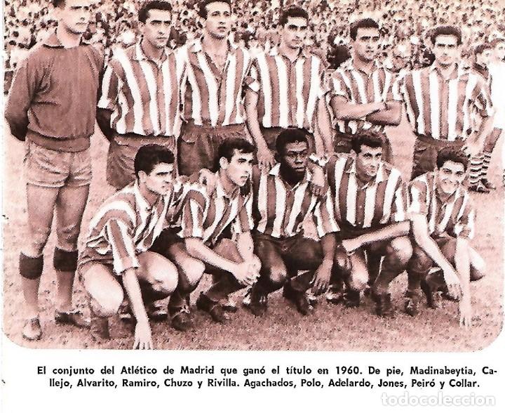 Sammelleidenschaft Sport: ATL&Eacute;TICO DE MADRID: Recorte de los equipos Campeones de Copa de 1960 y 1961 ( Anverso y reverso )