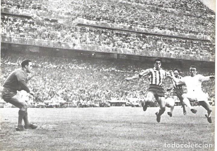 Sammelleidenschaft Sport: REAL MADRID: Recorte de Lu&iacute;s DEL SOL en acci&oacute;n y del equipo Campe&oacute;n de Copa en 1962 (Anverso y reves
