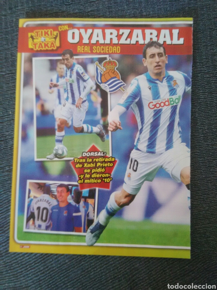 Sammelleidenschaft Sport: OYARZABAL, REAL SOCIEDAD - P&Oacute;STER 1 P&Aacute;G REVISTA JUG&Oacute;N + CEDIDOS REAL MADRID: REGUIL&Oacute;N ODRIOZOLA KUBO