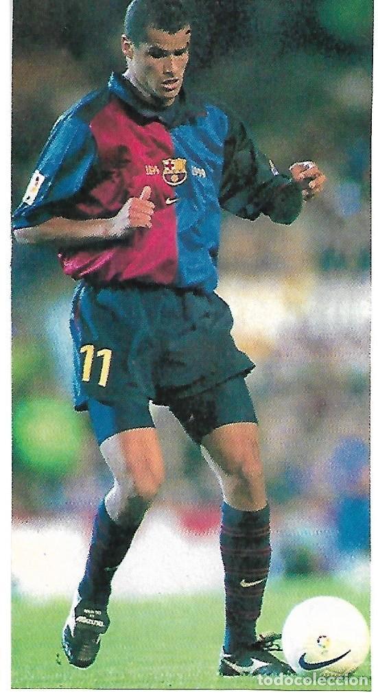 Coleccionismo deportivo: BAR&Ccedil;A: Recorte de RIVALDO en acci&oacute;n - Foto 1